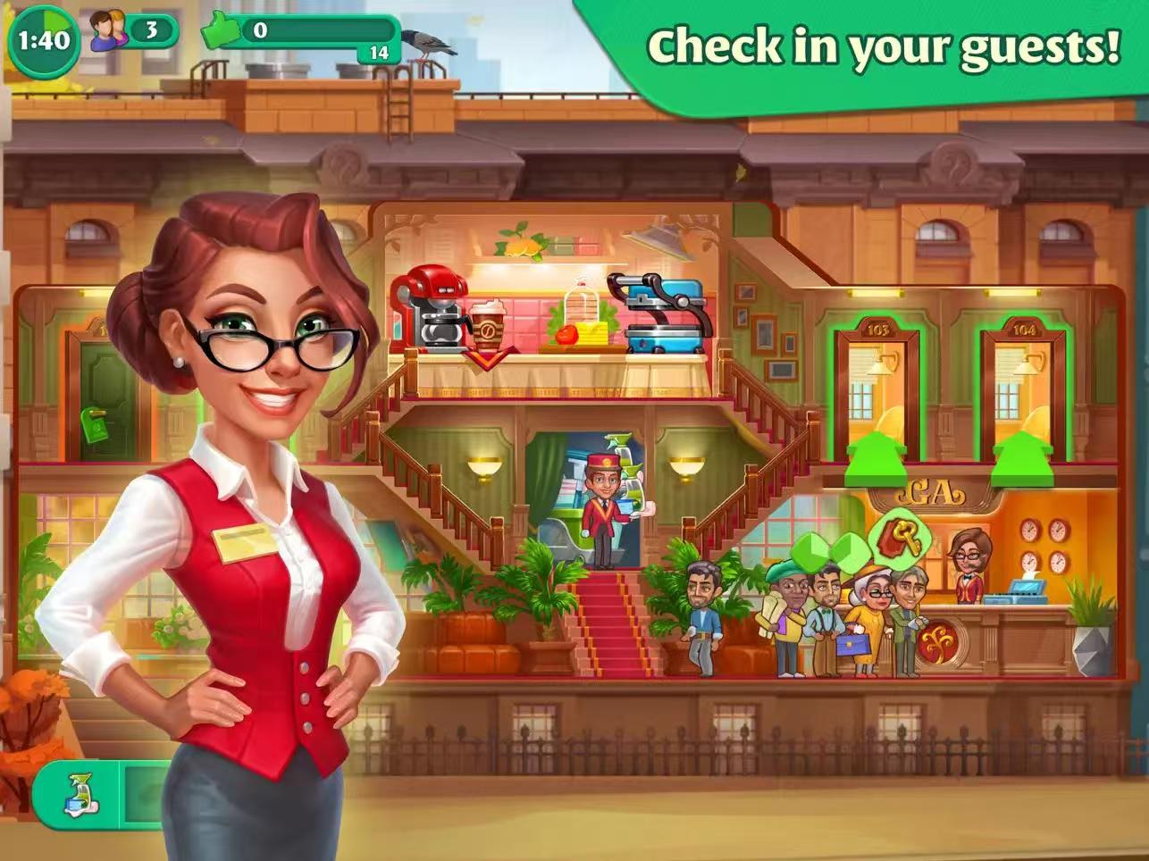 【国际服】疯狂大酒店GrandHotelMania:酒店游戏【模拟经营】